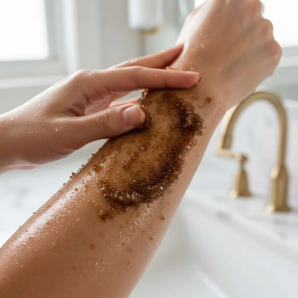 اسکراب بدن با شکر قهوه ای یک تجربه لوکس برای داشتن پوستی ابریشمی
